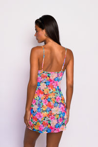 Samantha Mini Dress Mesh - Marbella