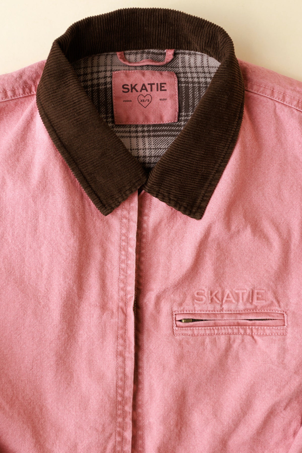 Shania Canvas Jacket - Desert Rose