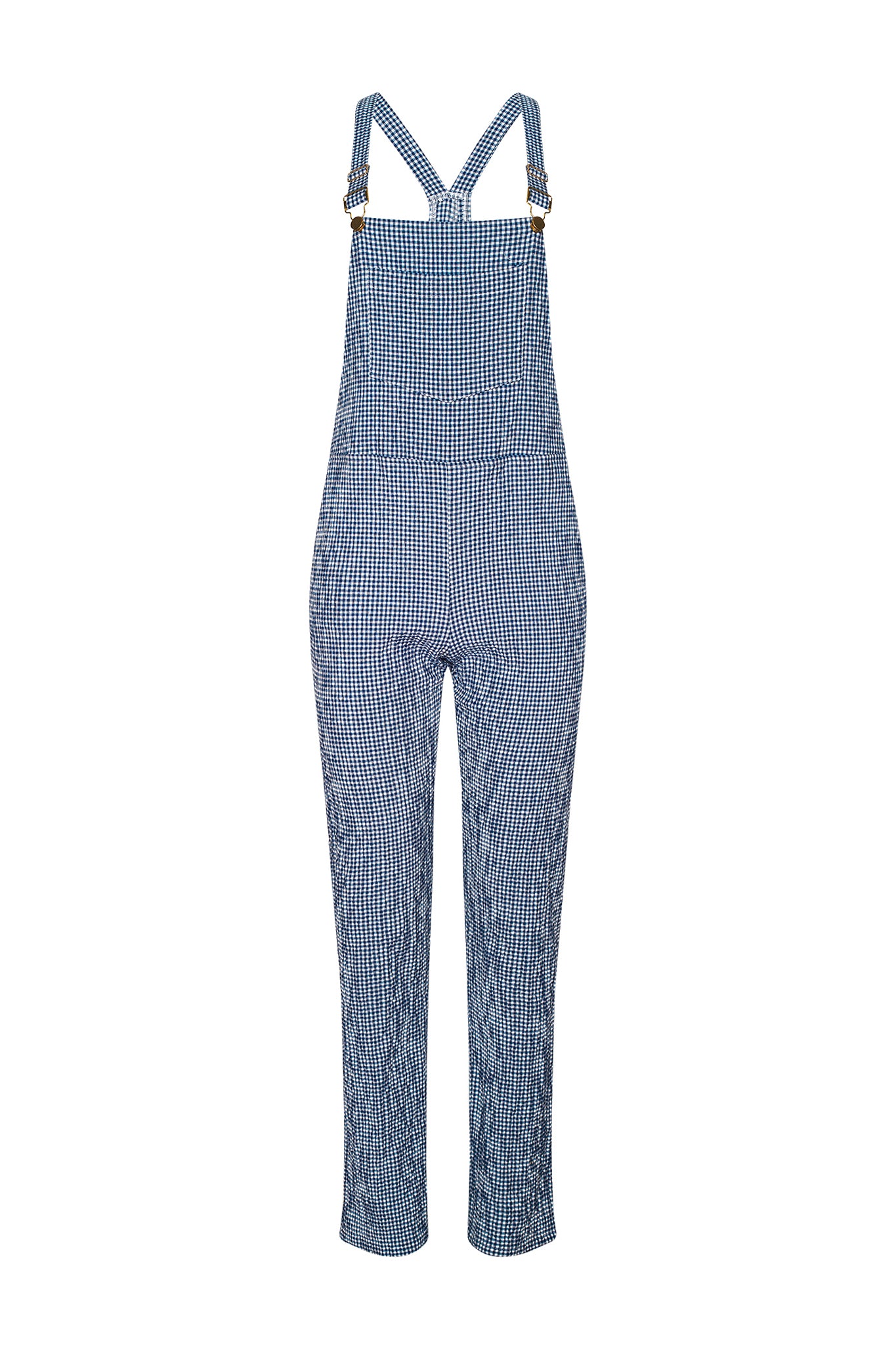Poppy Full Length Overalls - Blue Gingham Poppy Full Length Overalls - Blue Gingham