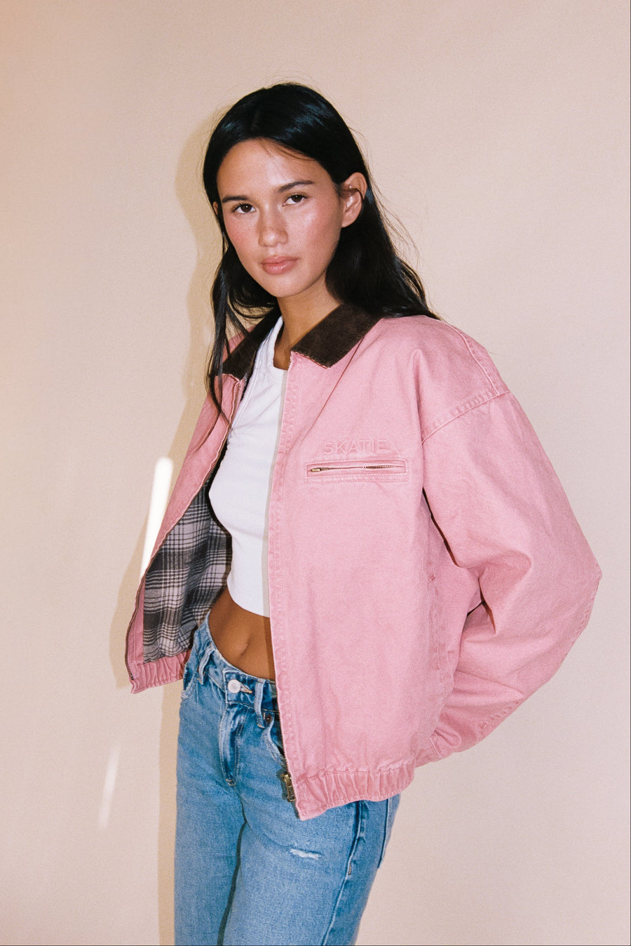 Shania Canvas Jacket - Desert Rose