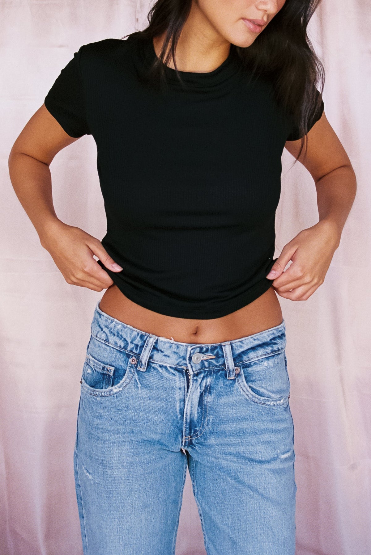Easy Tee Ribbed - Black