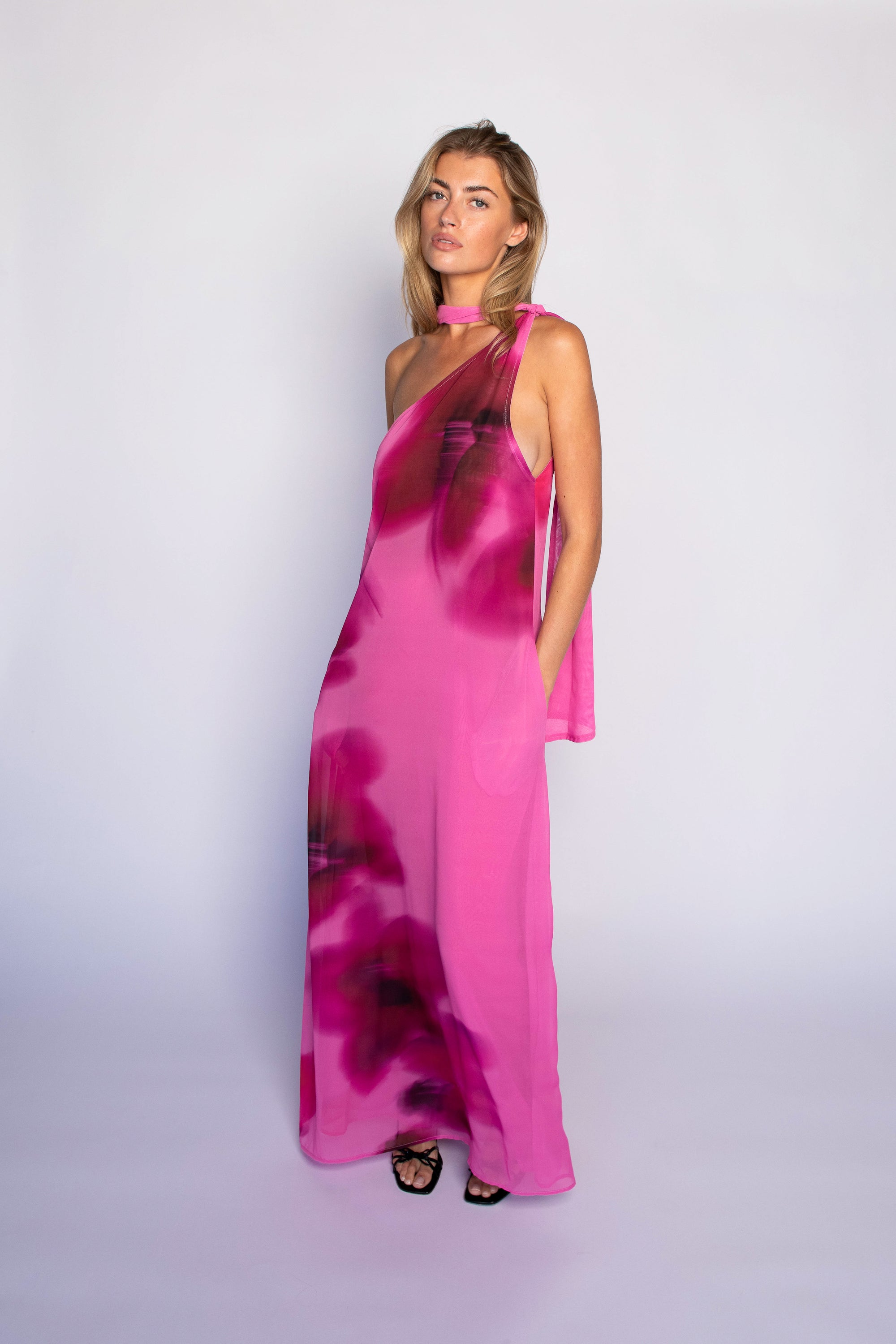 athena chiffon dress Athena Maxi Dress, in Chocolate Pleated Chiffon, Size: Small | Show Me Your Mumu