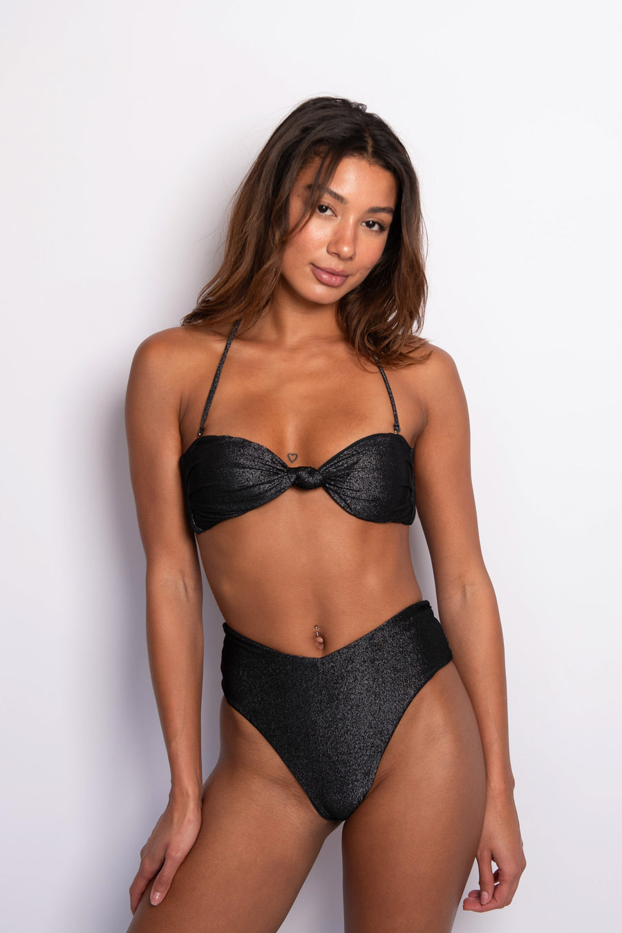 Lyndi Top - Black Sparkle