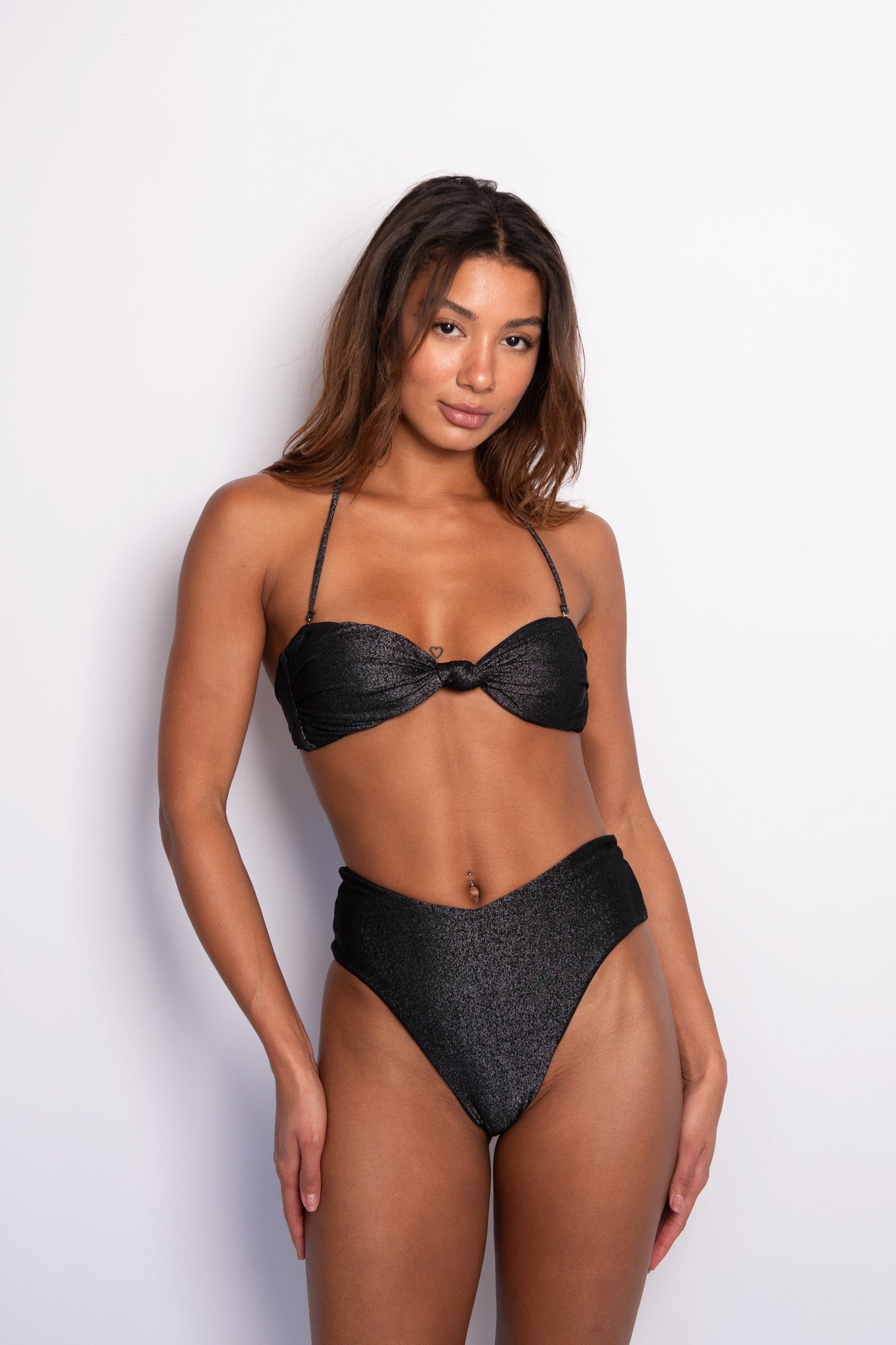 Lyndi Top - Black Sparkle