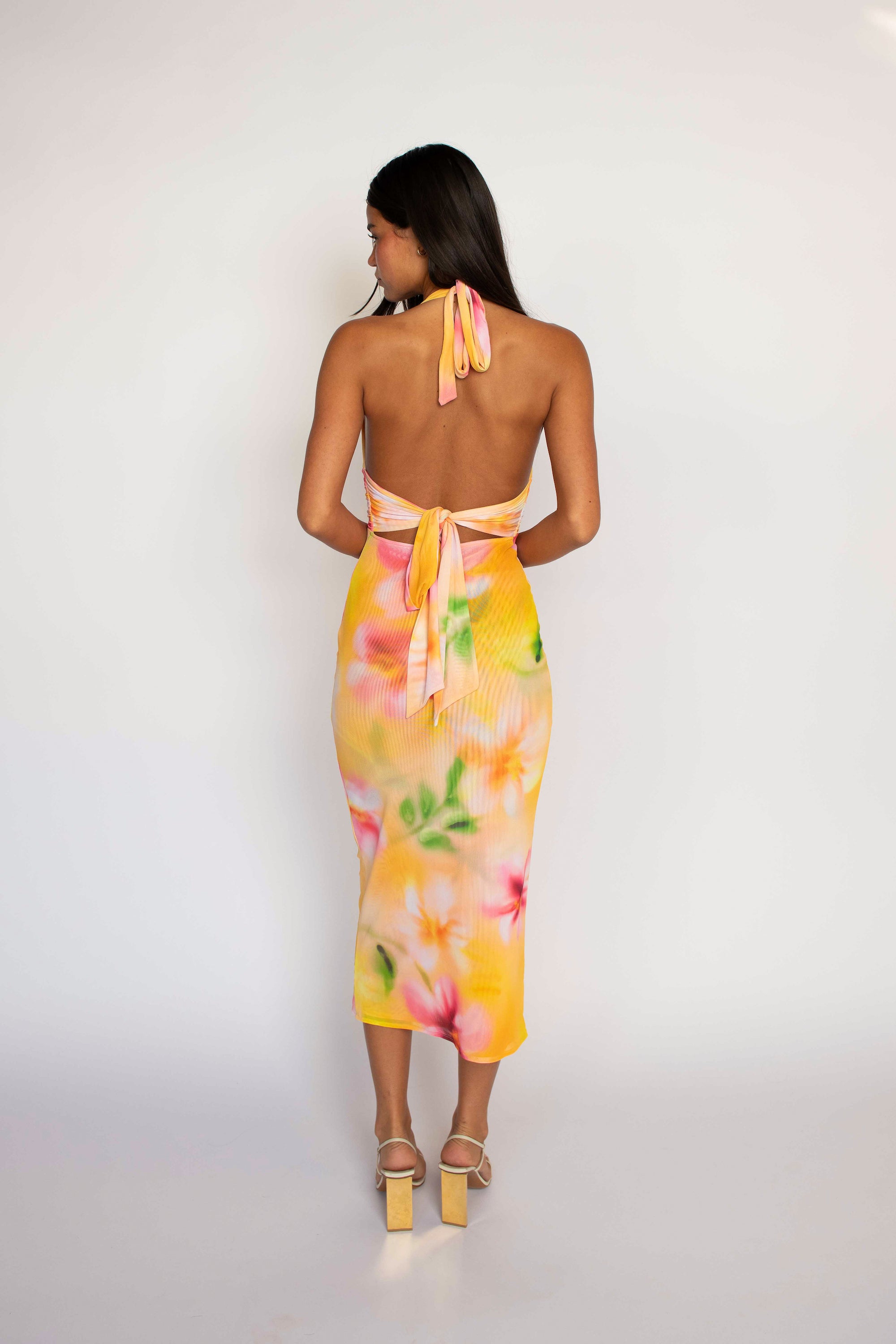 Alicia Midi Dress - Plumeria