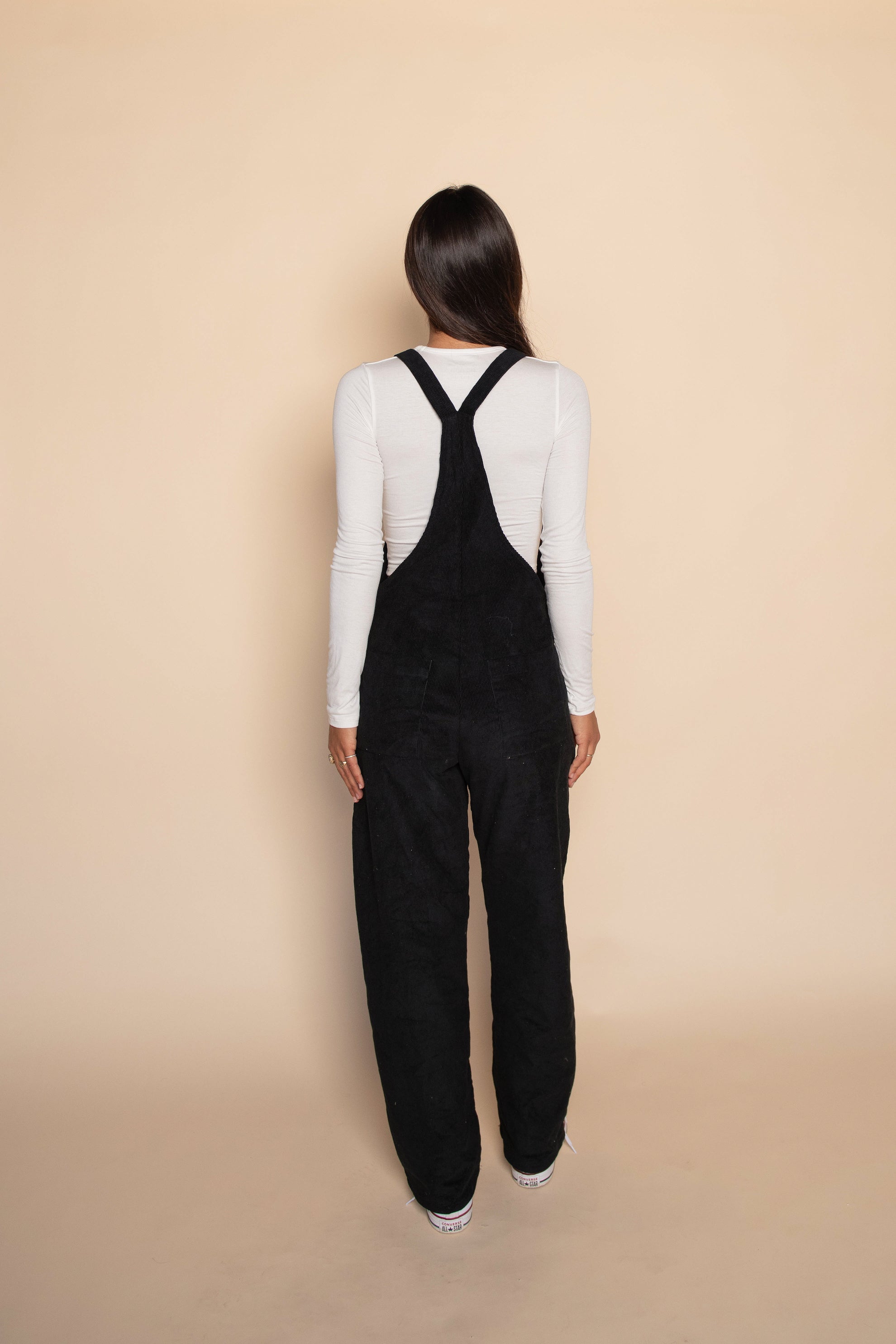 Maeve Overalls - Black Corduroy