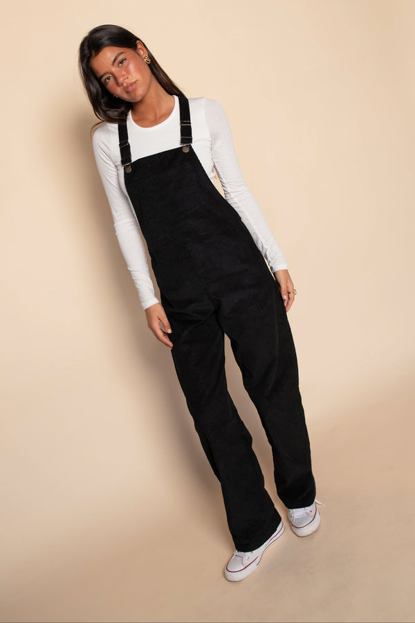 Maeve Overalls - Black Corduroy