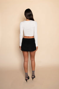 Bianca Skort - Black Corduroy