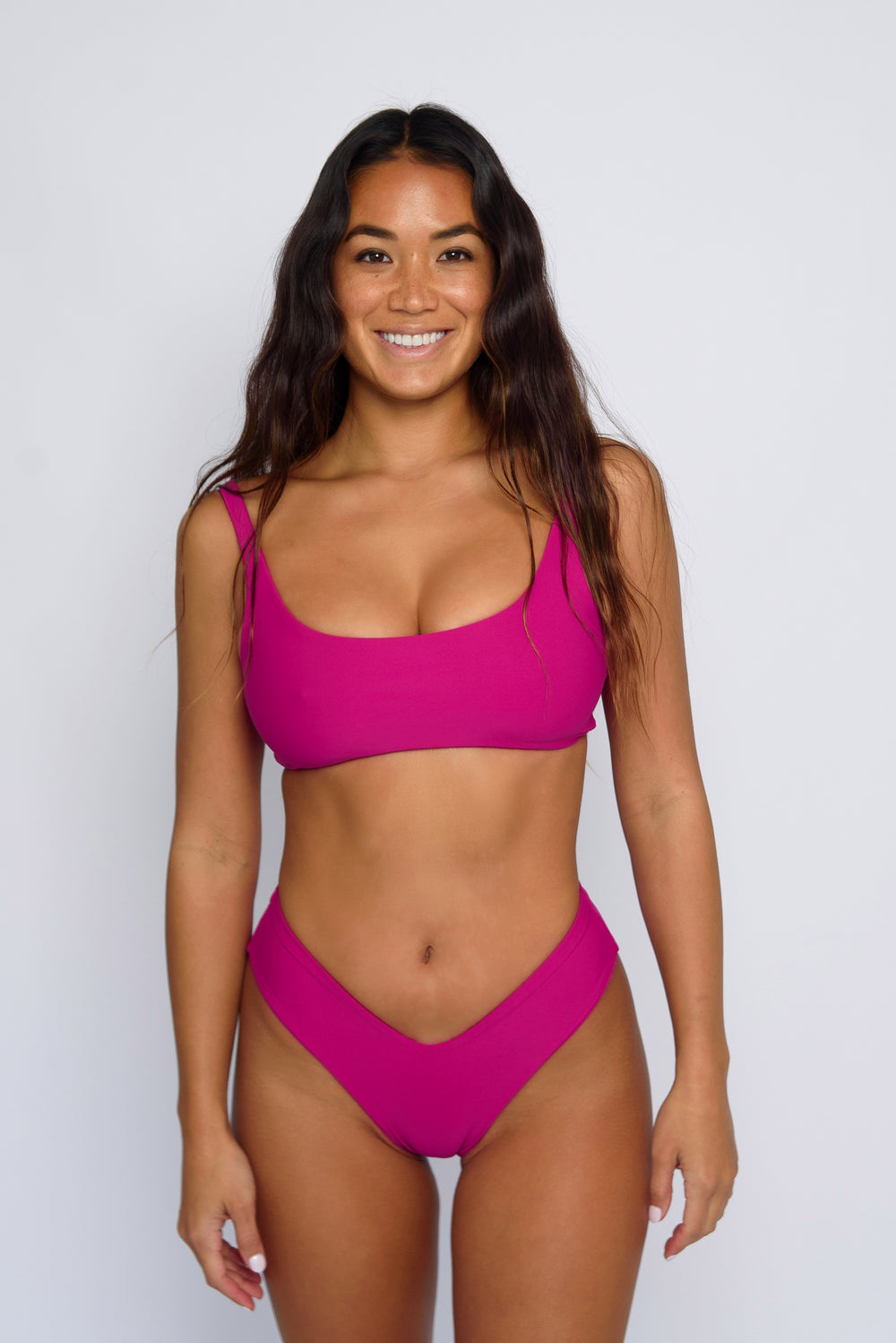 Pink High Waist Bikini Set Sustainable, Sea Level Australia