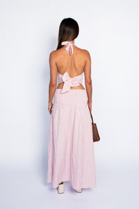 Adriana Top - Pink Gingham