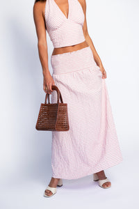 Wren Skirt - Pink Gingham