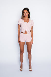 Millie Top - Pink Gingham
