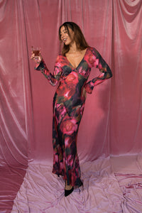 Massie Maxi Dress Satin - Amour