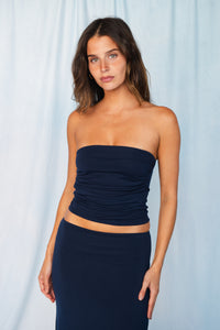 Polly Tube Top Jersey - Twilight