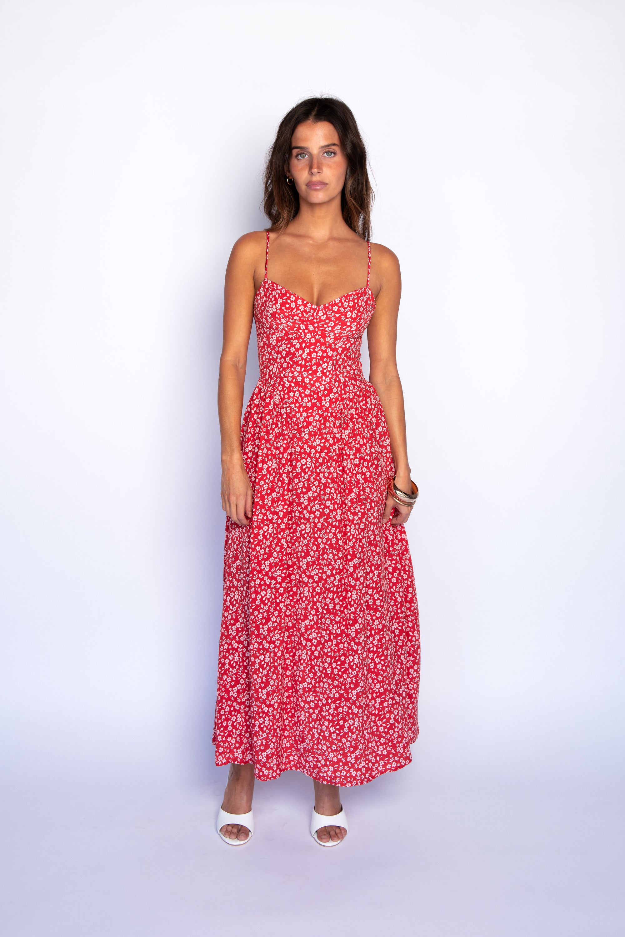 Aurora Midi Dress - Corvette
