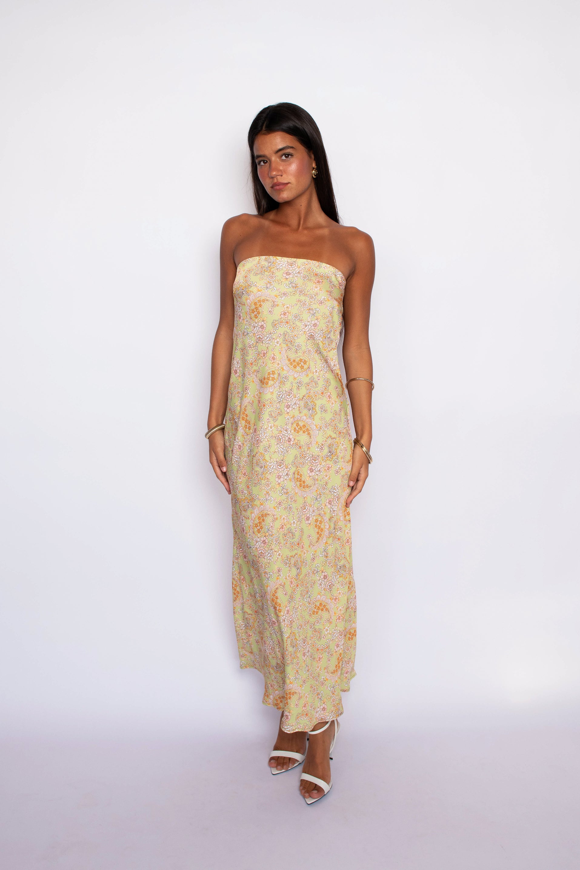 Abby Dress Satin - Sorrento