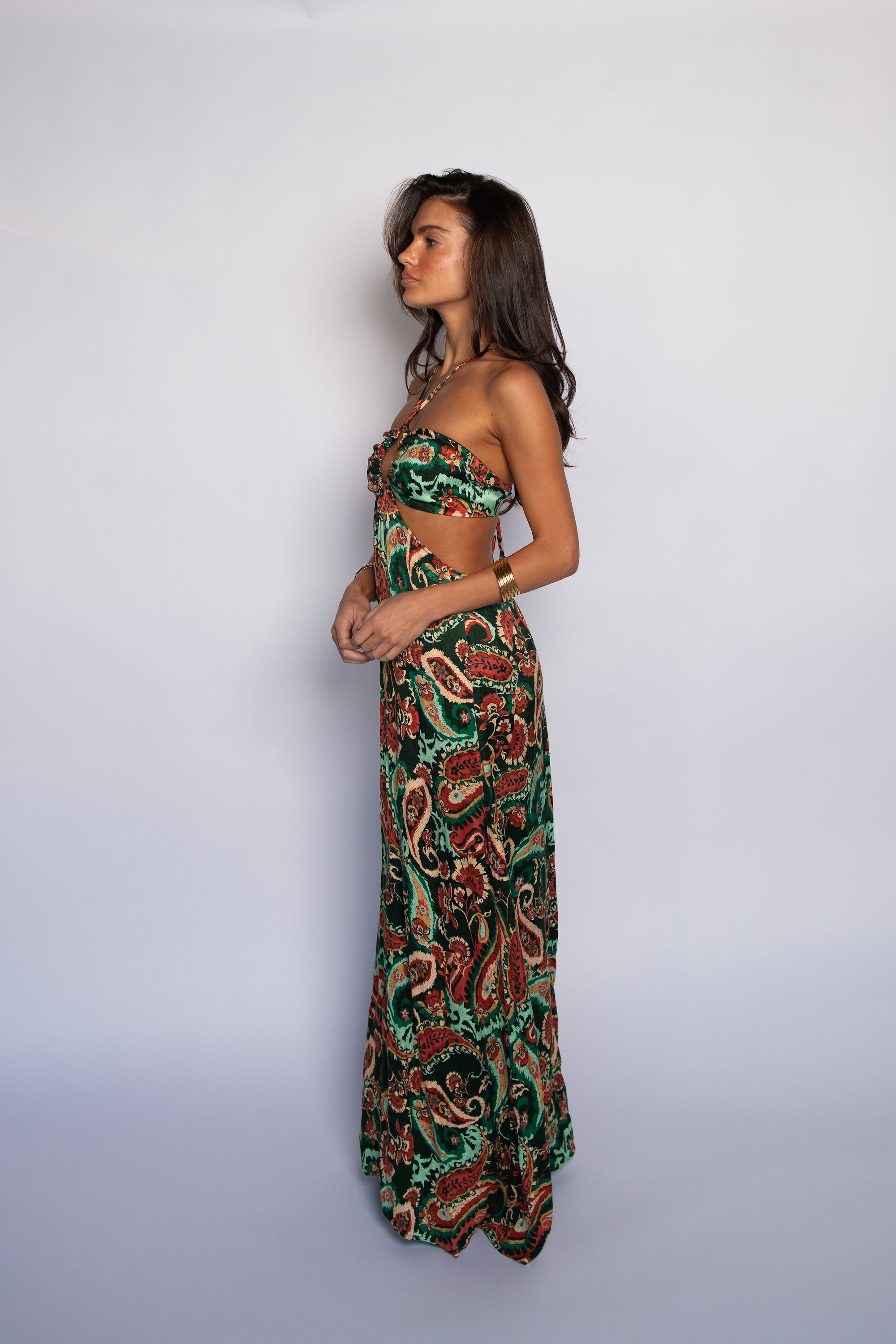 Kaia Dress Cupro Jacquard in Valencia – SKATIE