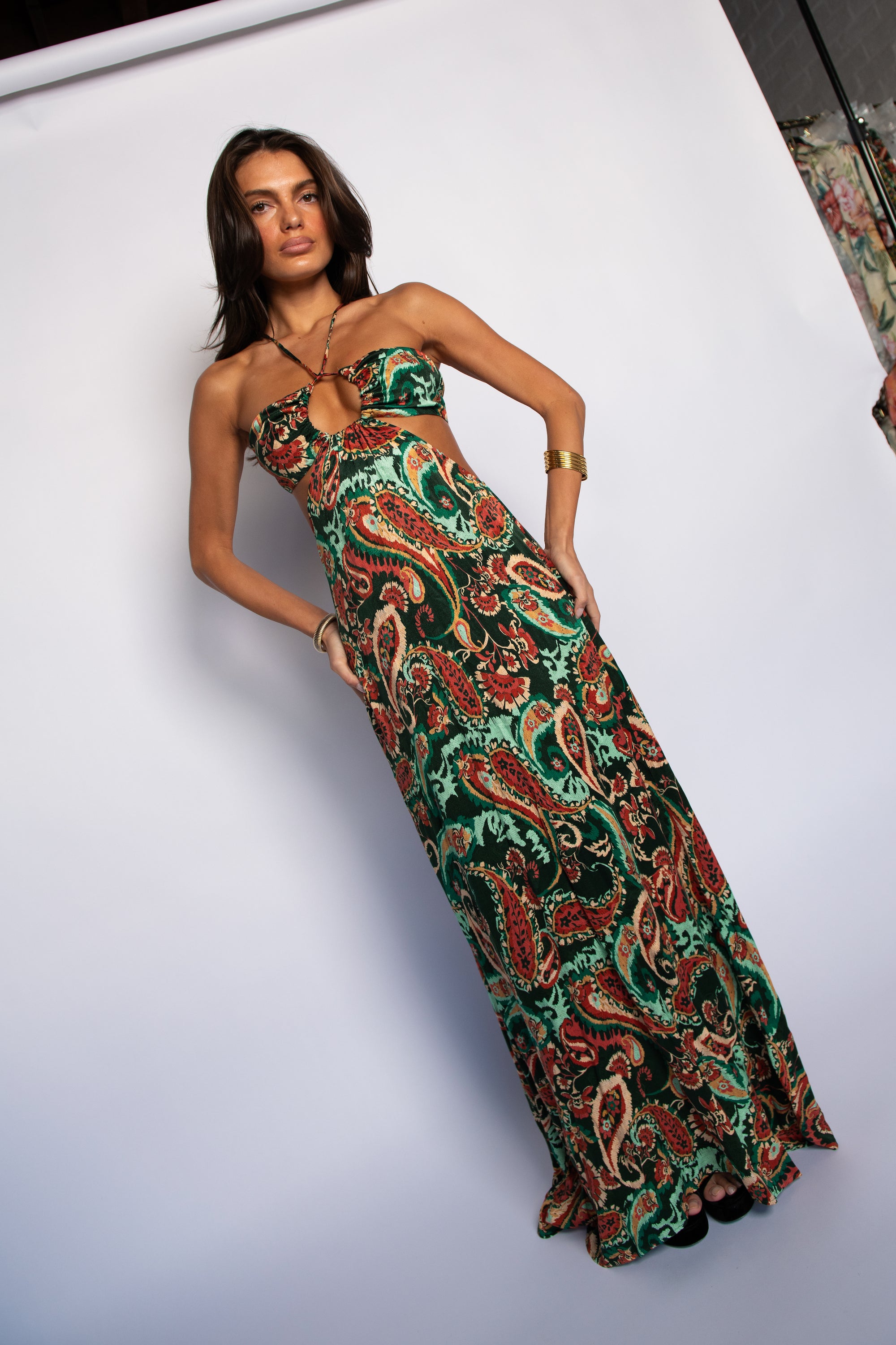 Kaia Dress Cupro Jacquard in Valencia – SKATIE