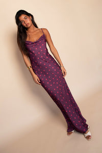 Samantha Maxi Dress Satin - Dottie