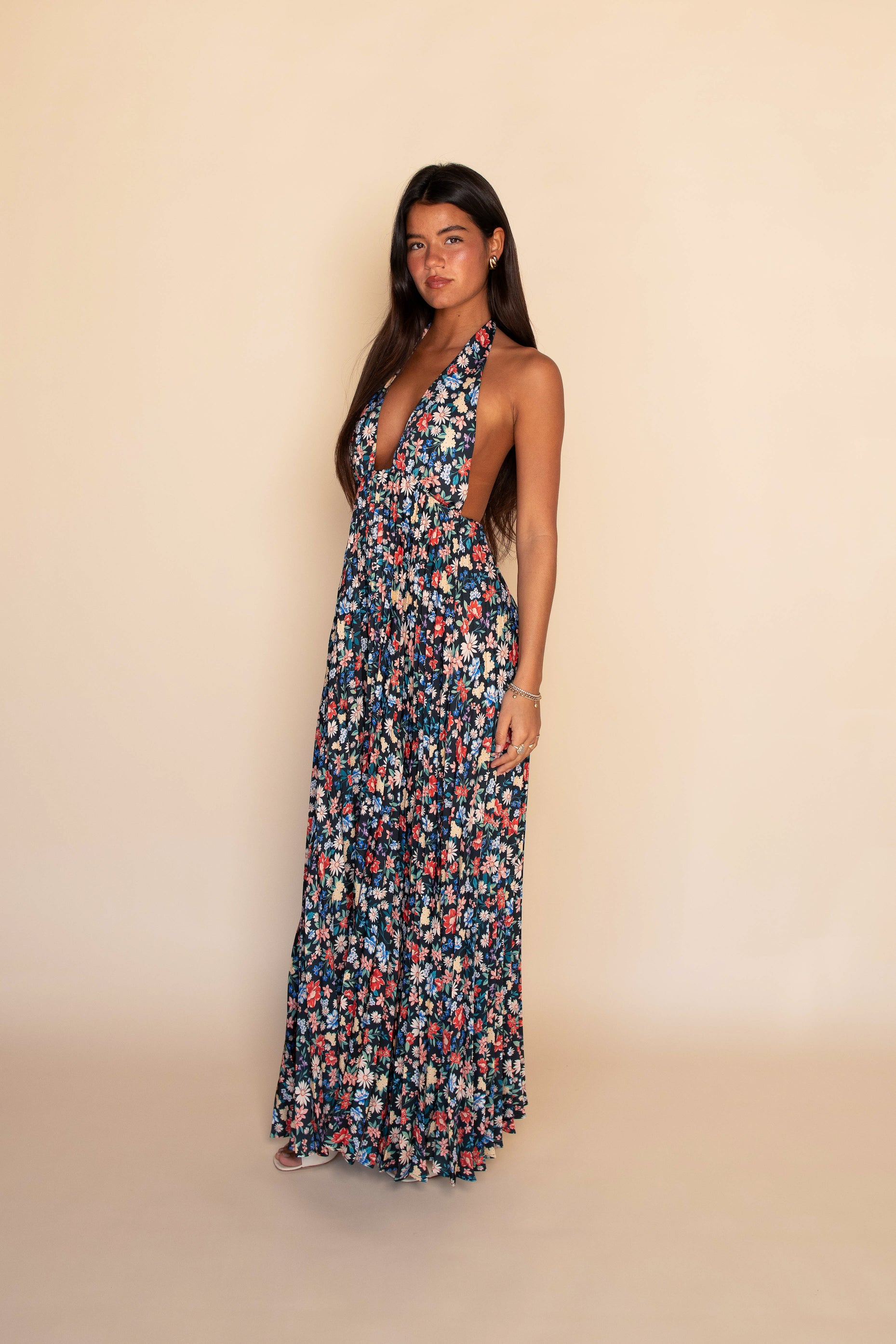 Selena Maxi Dress Satin - Prairie
