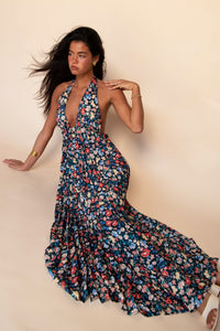 Selena Maxi Dress Satin - Prairie