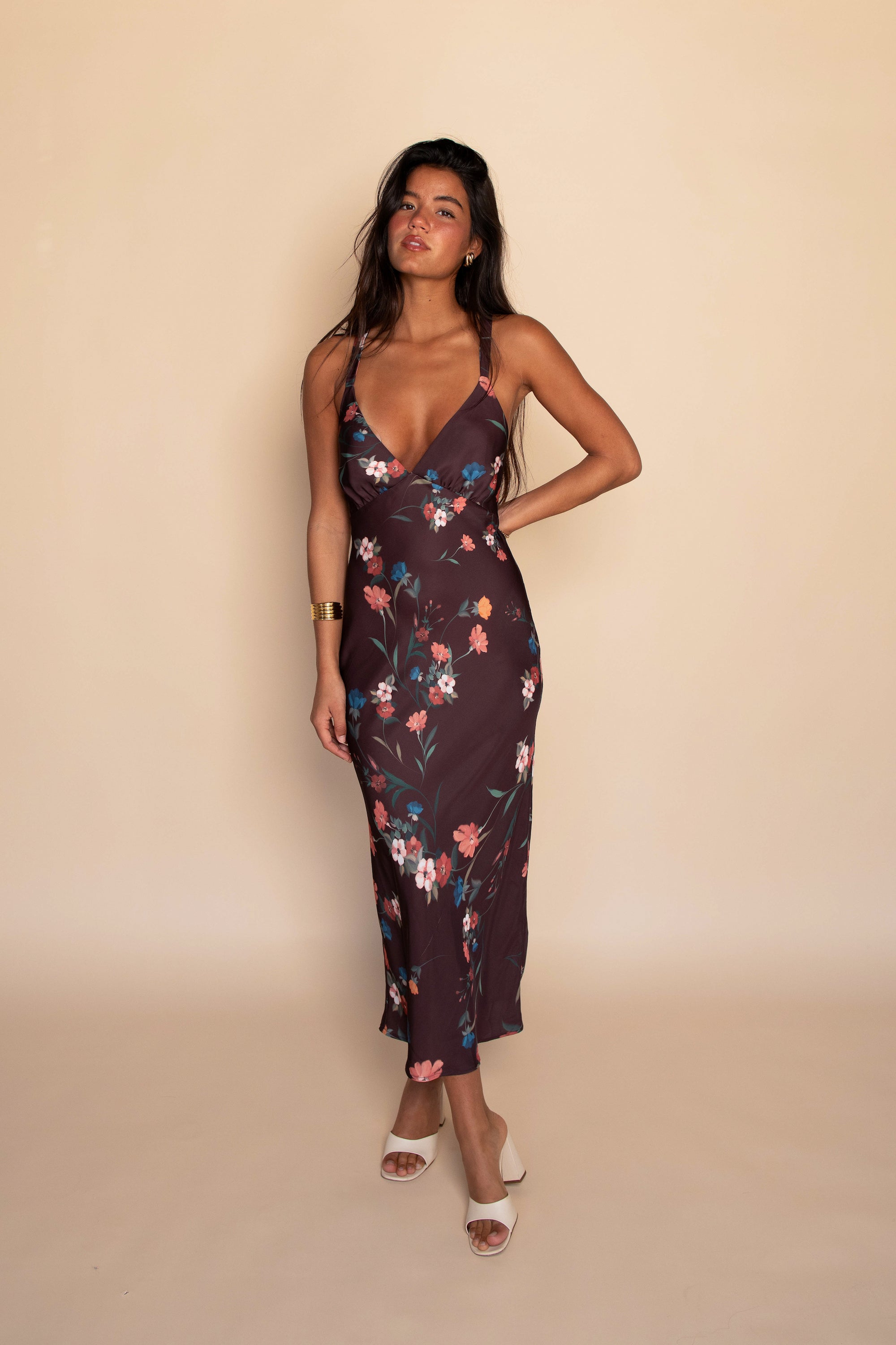 Sabrina Midi Dress Satin - Valley Sabrina Midi Dress Satin - Valley