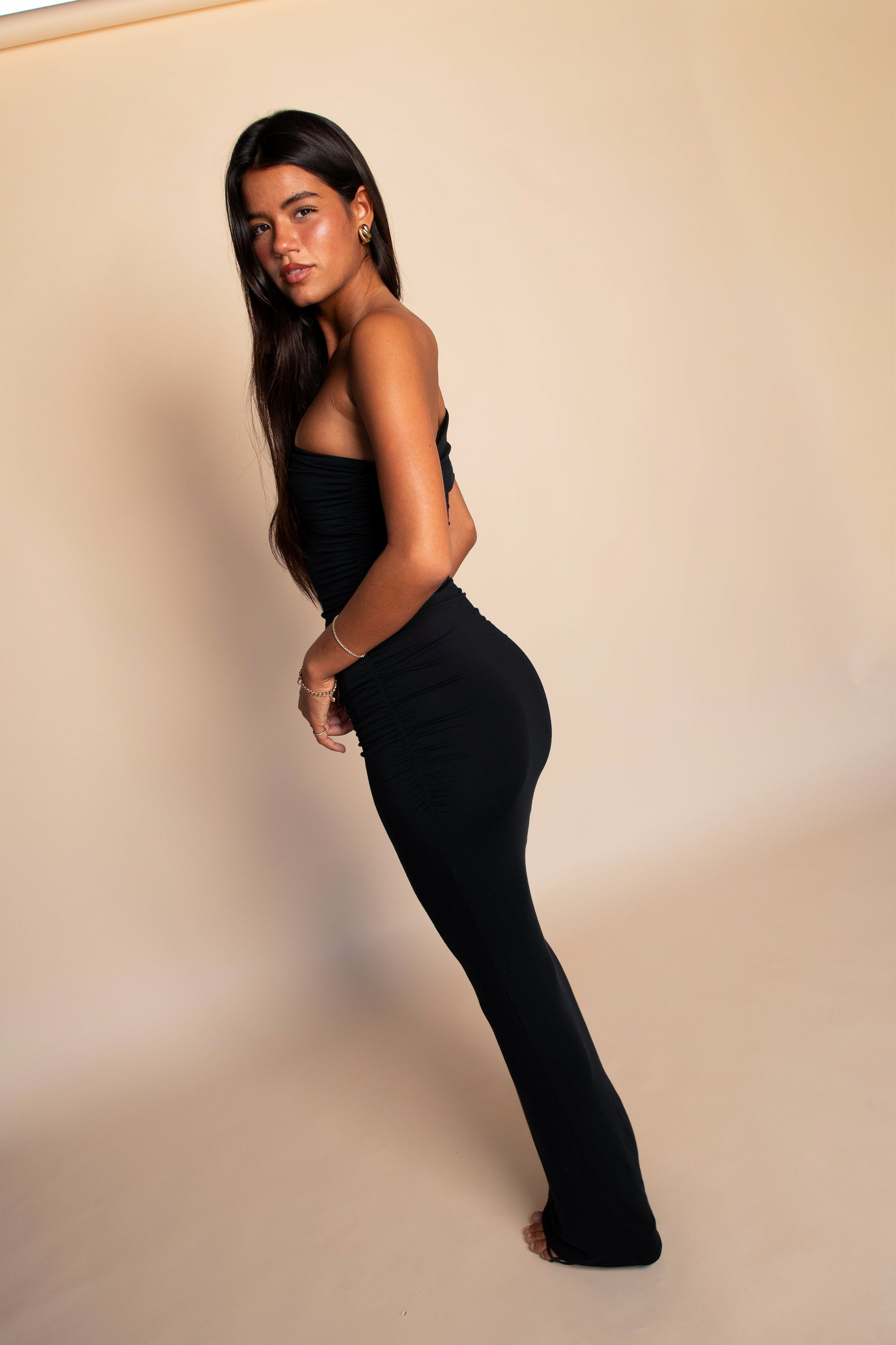 Caroline Maxi Dress Jersey in Black SKATIE Caroline Maxi Dress Jersey in Black SKATIE