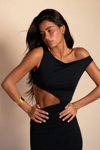 Ida Dress Jersey - Black