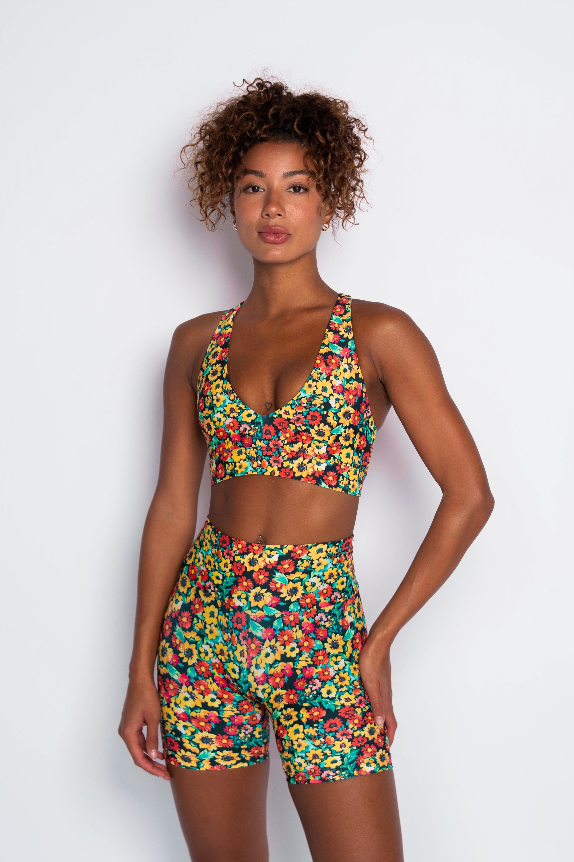 Cece Bike Short - Wildflower