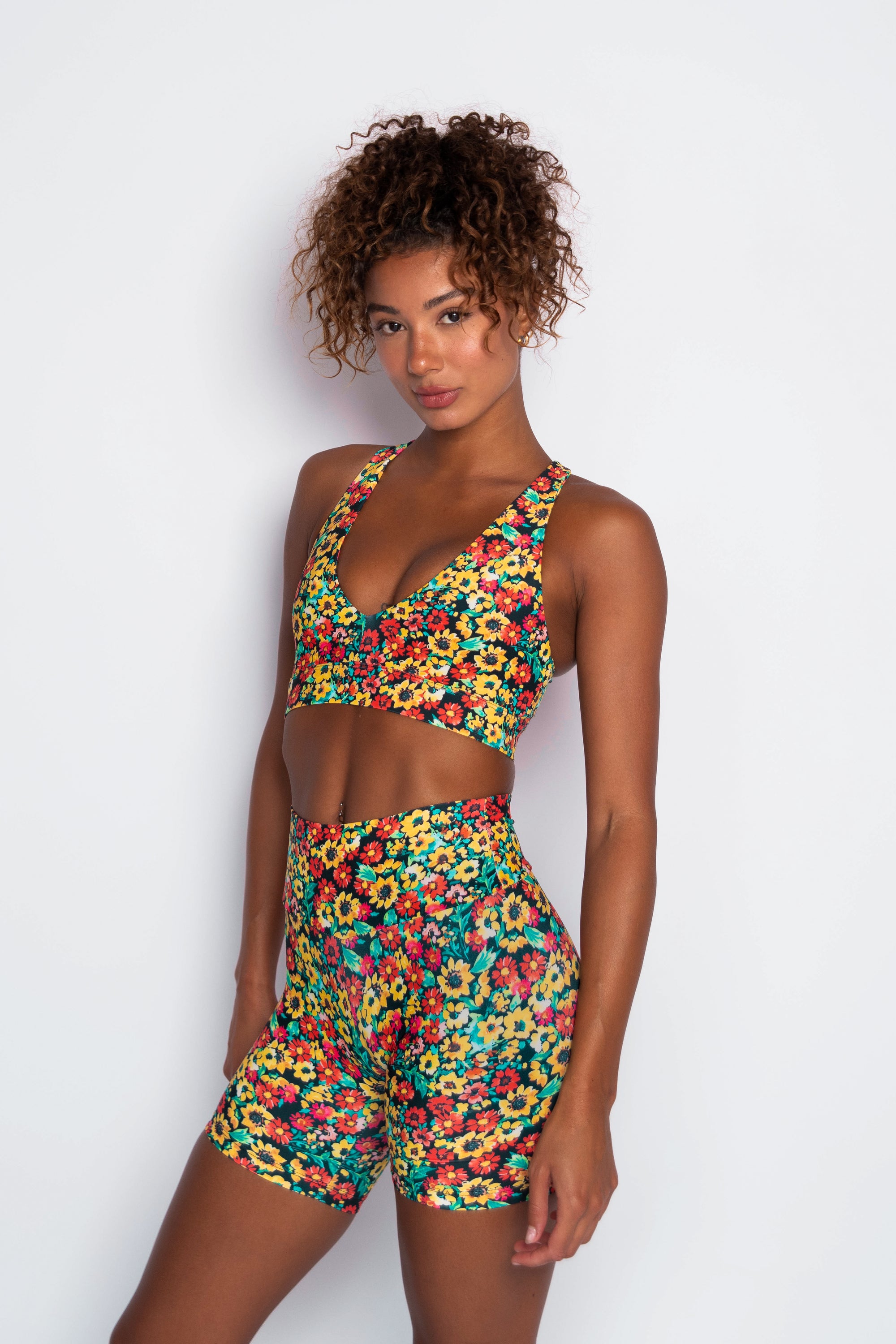 Cece Bike Short - Wildflower