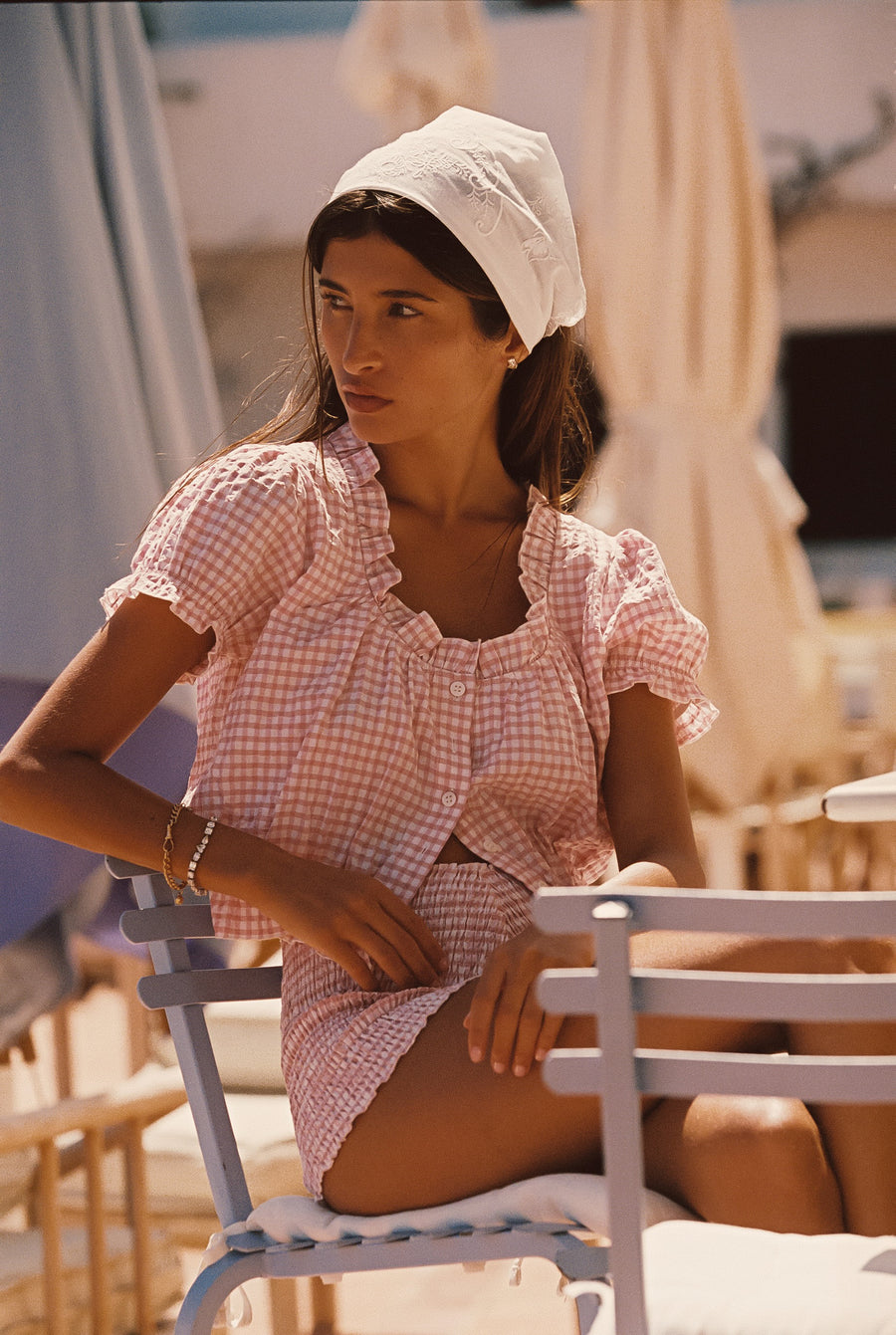 Millie Top - Pink Gingham