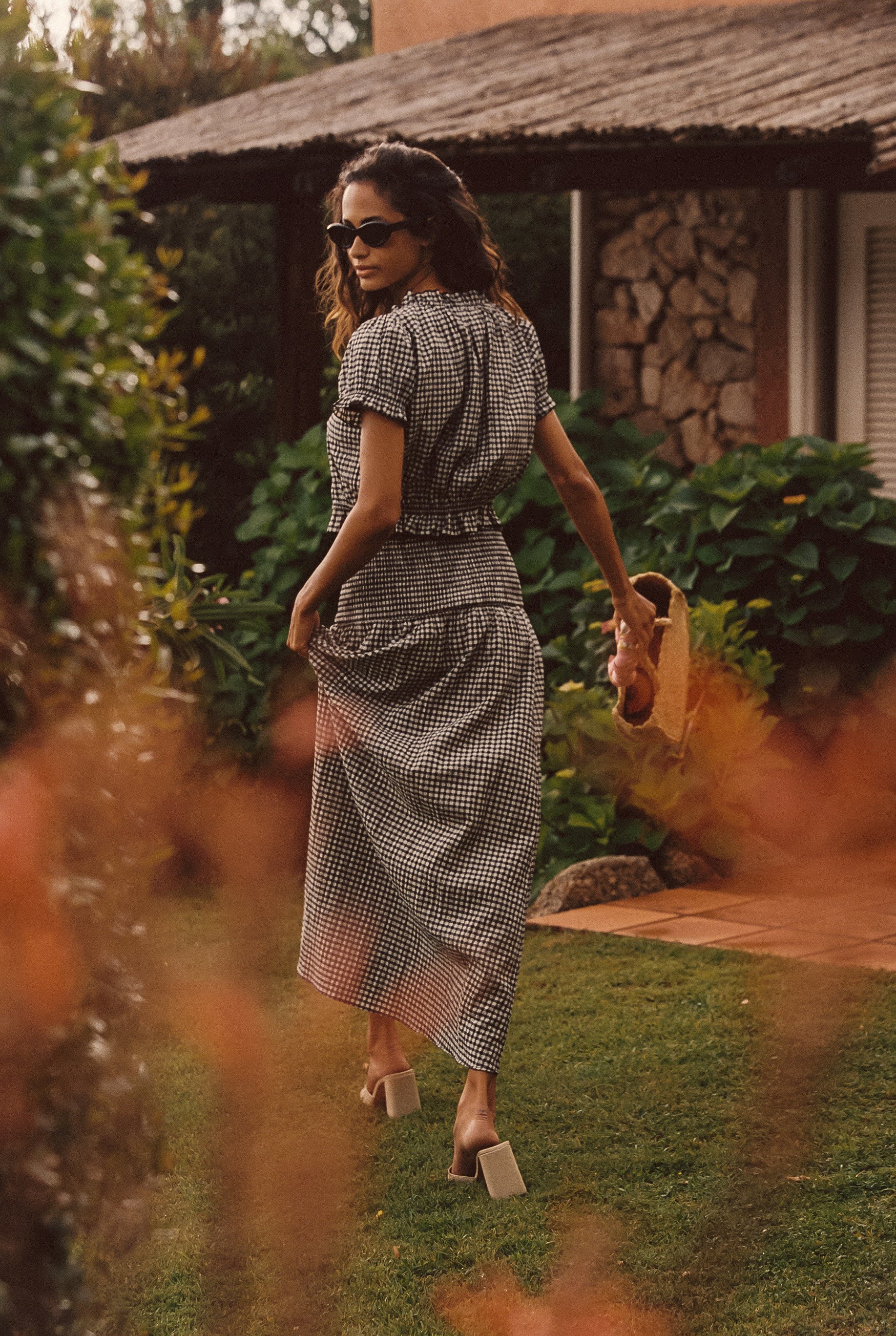 Millie Top - Black Gingham
