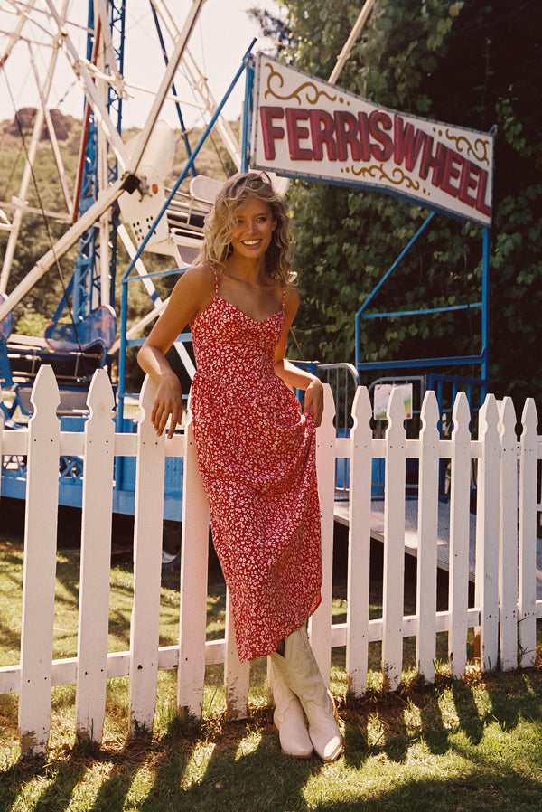 Aurora Midi Dress - Corvette