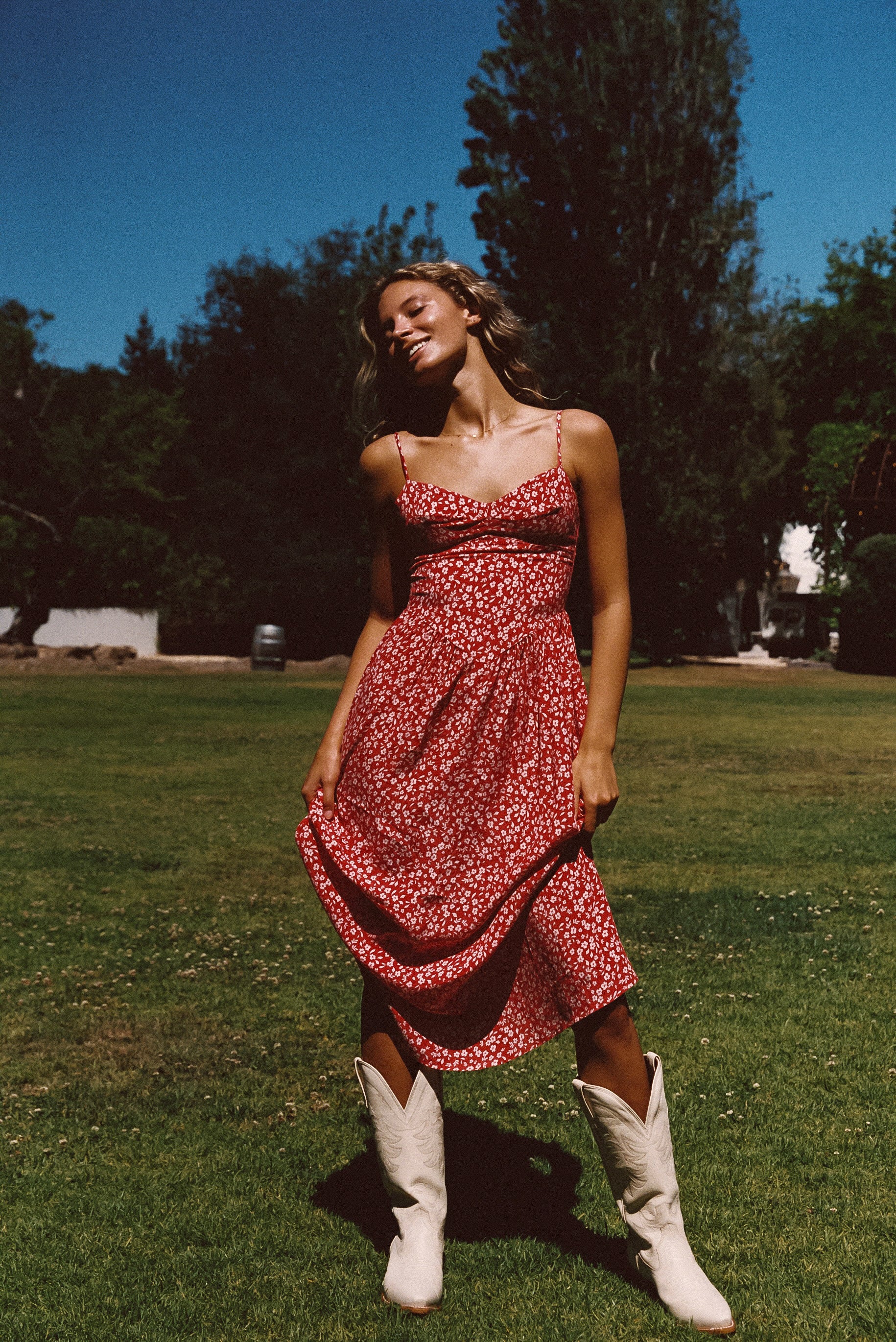 Aurora Midi Dress - Corvette