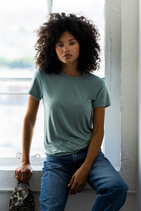 Bestie Tee Jersey - Sage