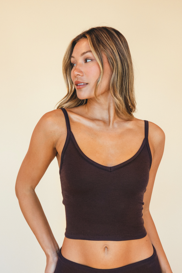 Perfect Tank Baby Ribbed - Toasted
