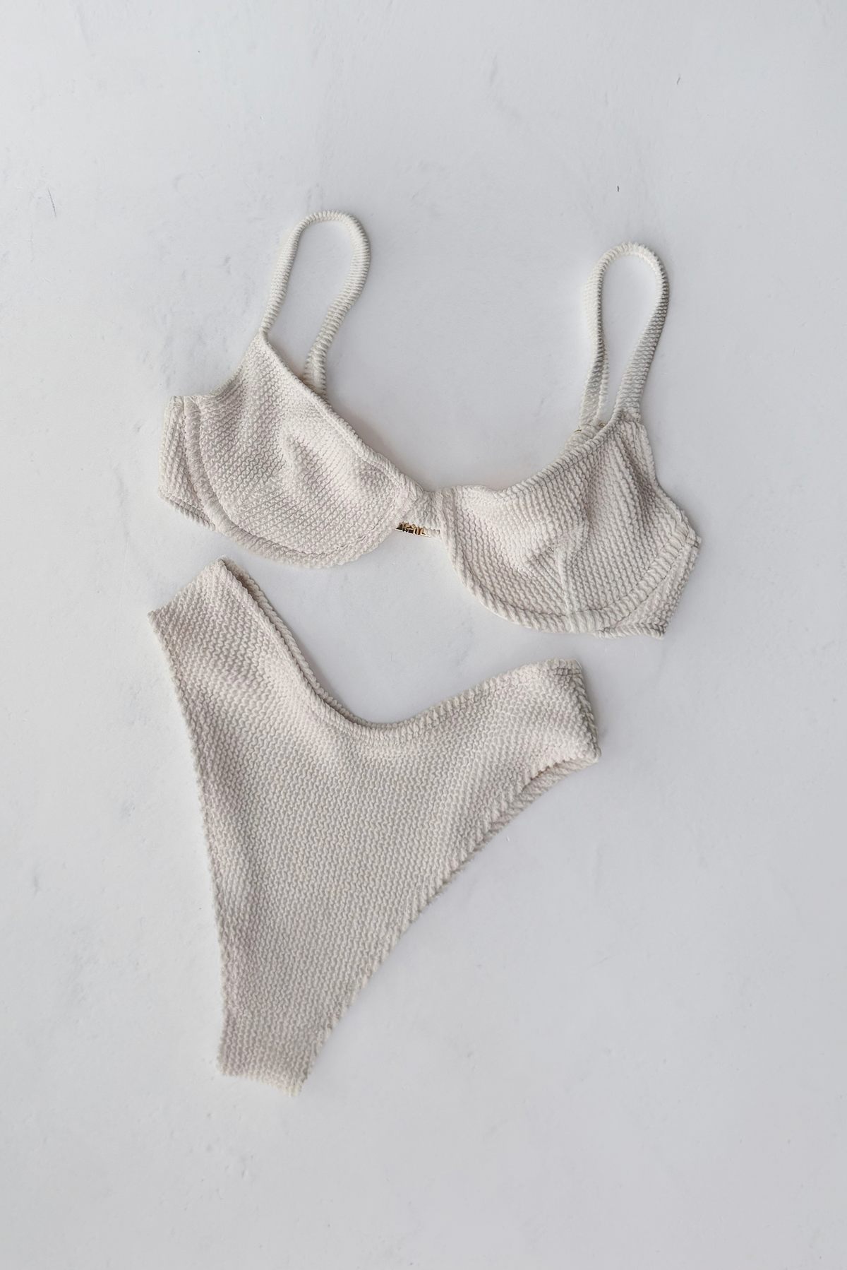 Josie Bottom - White Crinkle