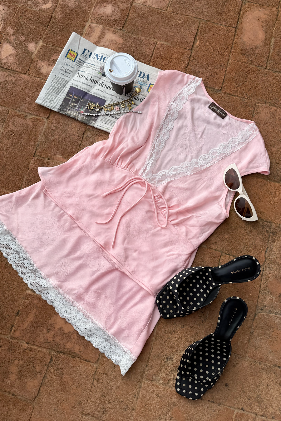 Margaret Top with lace - Blossom