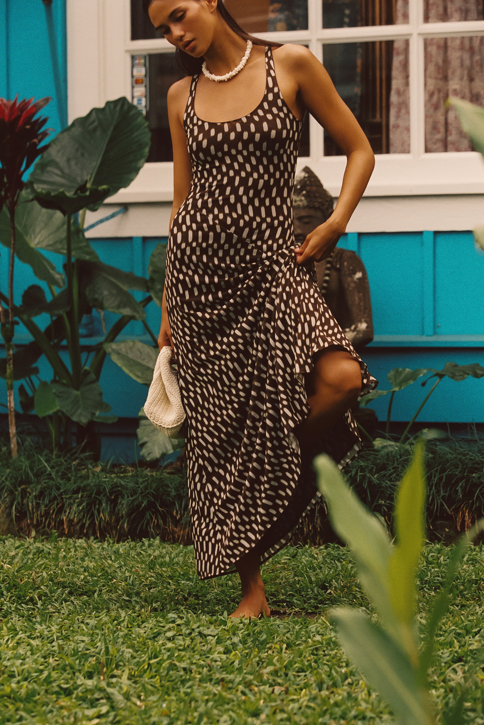 Clancey Midi Dress in Waikoko – SKATIE