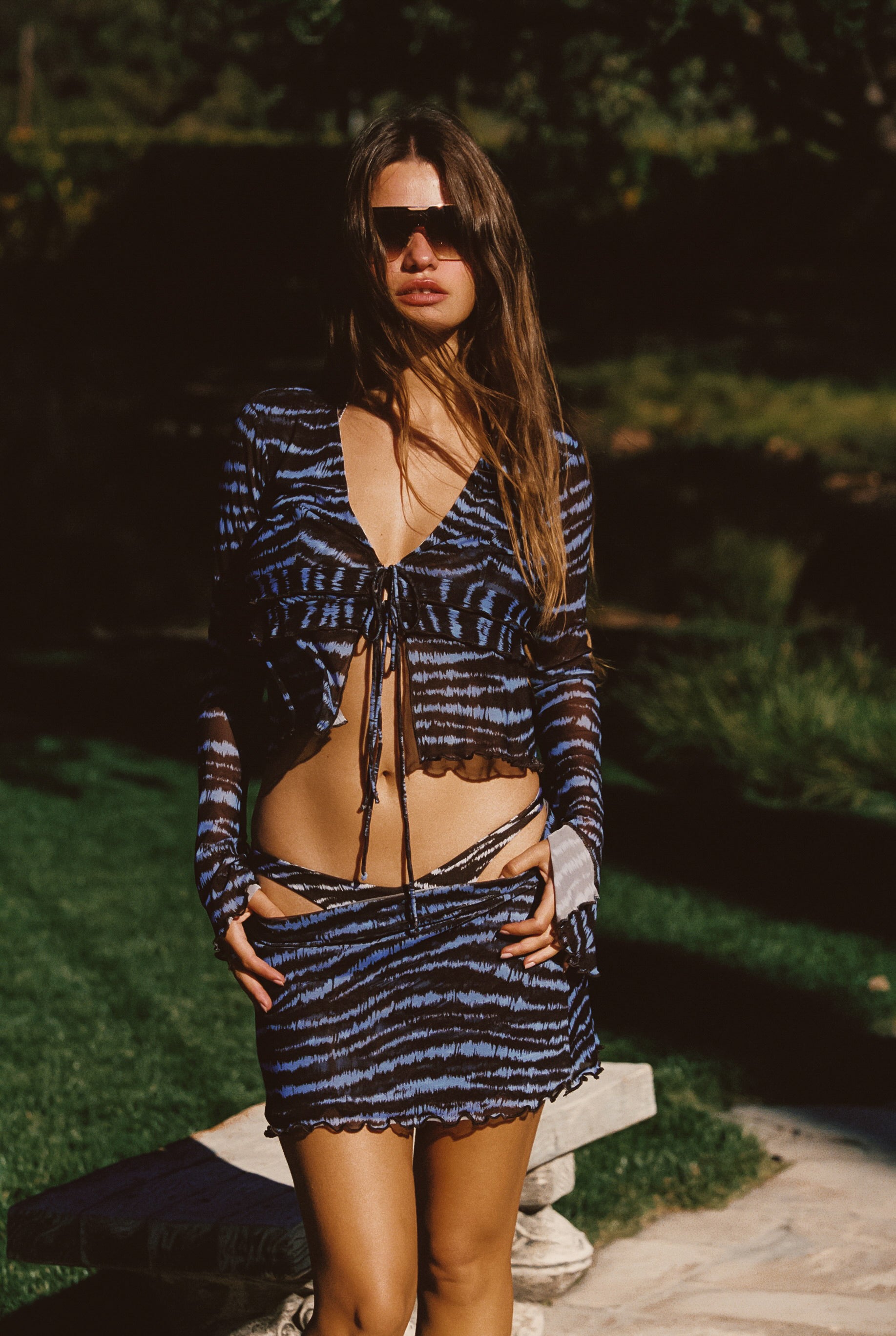 Robyn Skirt Mesh - Lynx