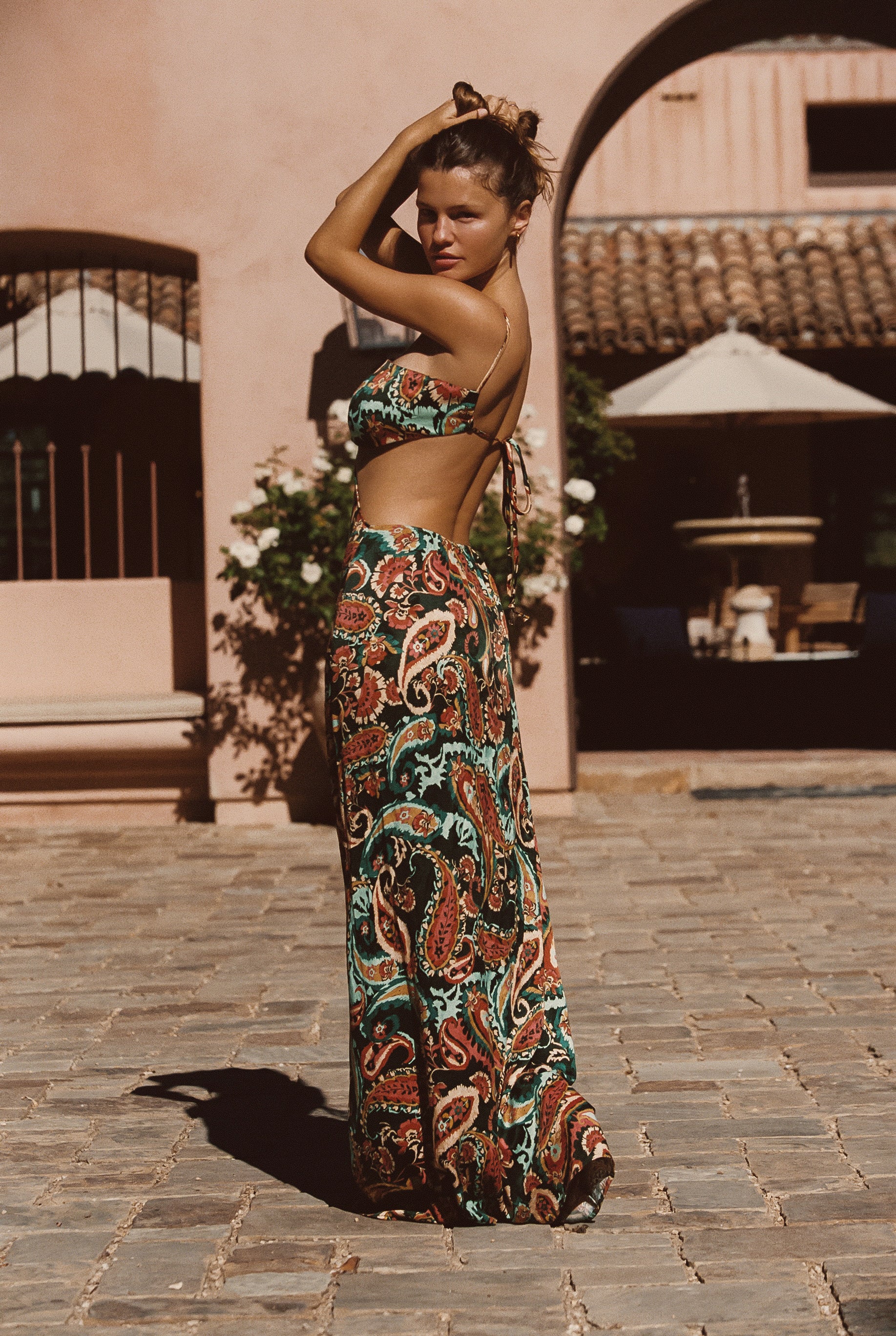 Wholesale Kaia Dress Cupro Jacquard in Valencia M / Valencia Wholesale Kaia Dress Cupro Jacquard in Valencia M / Valencia
