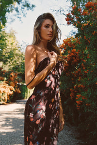 Samantha Maxi Dress Satin - Valley