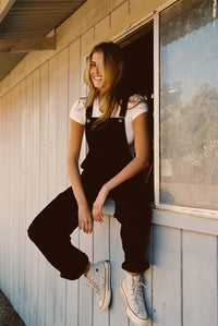 Maeve Overalls - Black Corduroy