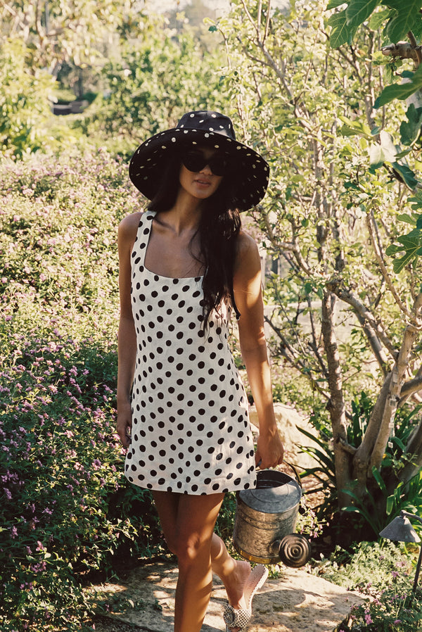 Icon Mini Dress Cupro Linen - Pinup
