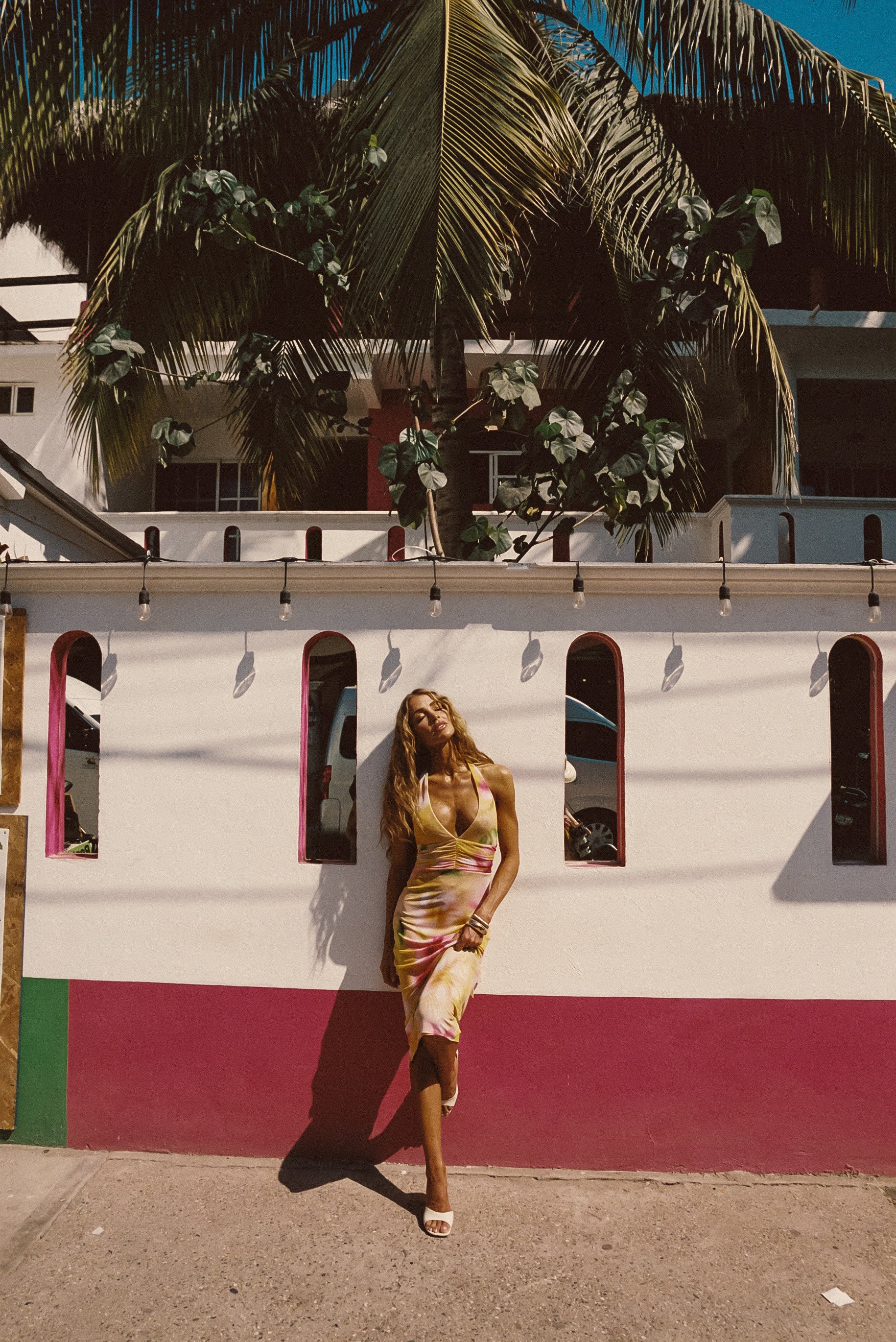 Alicia Midi Dress - Plumeria