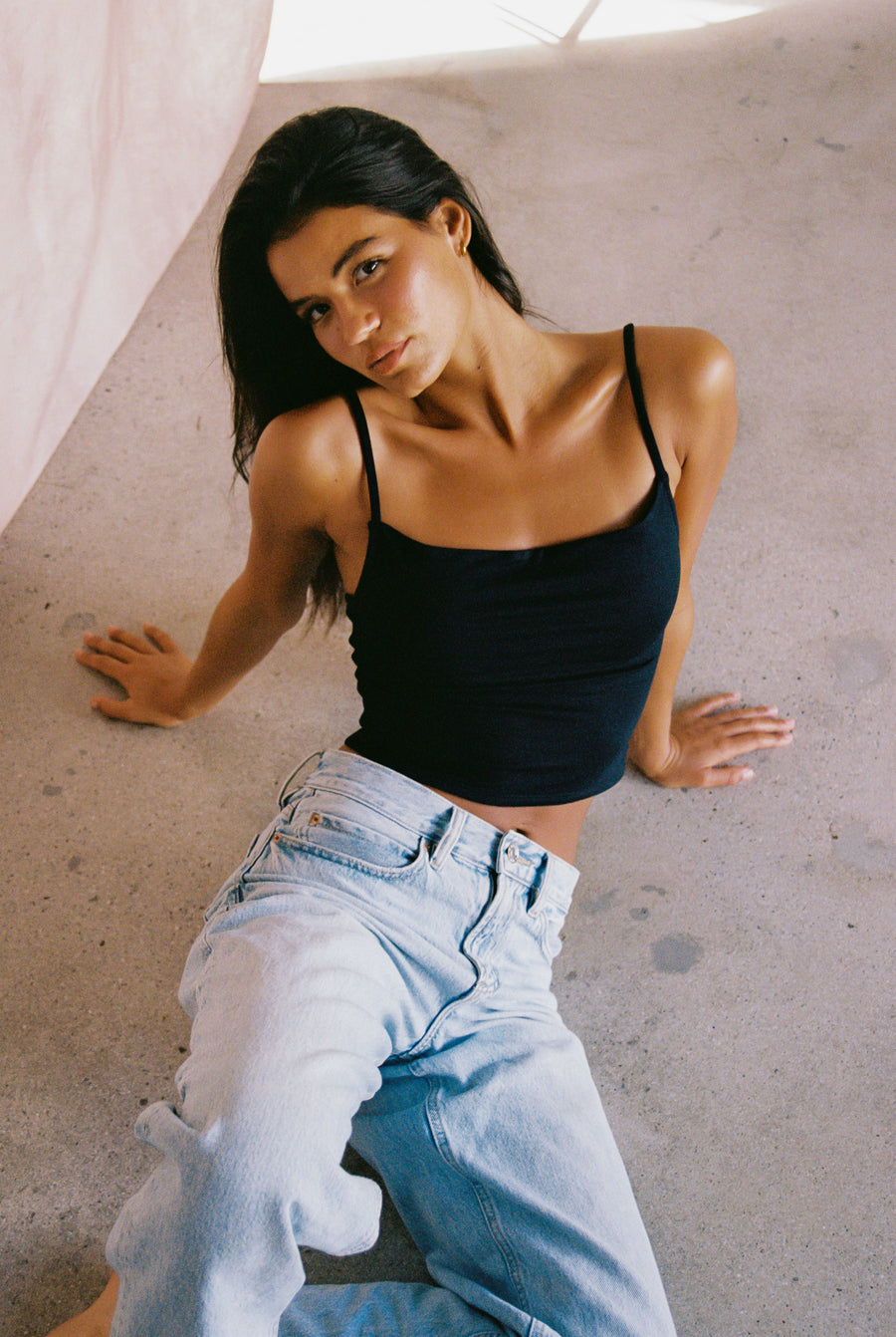 Mila Top Jersey - Black