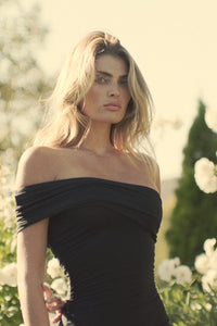 Caroline Maxi Dress Jersey - Black