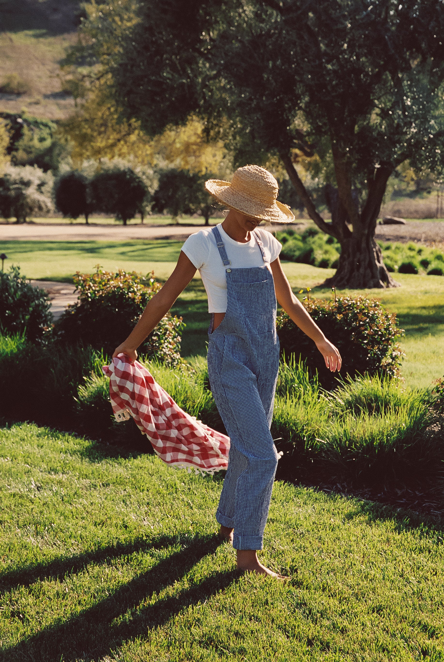 Poppy Full Length Overalls - Blue Gingham Poppy Full Length Overalls - Blue Gingham