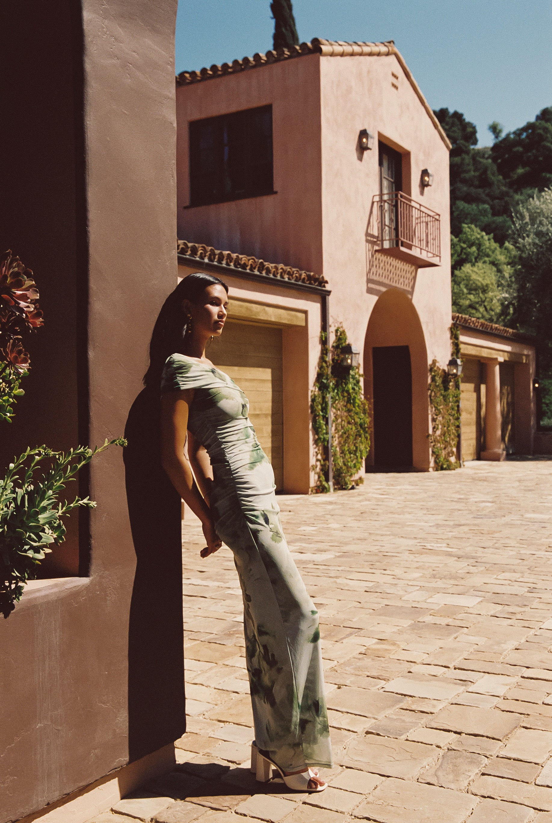 Caroline Maxi Dress Mesh - Sardinia - Size L | Skatie Caroline Maxi Dress Mesh - Sardinia - Size L | Skatie