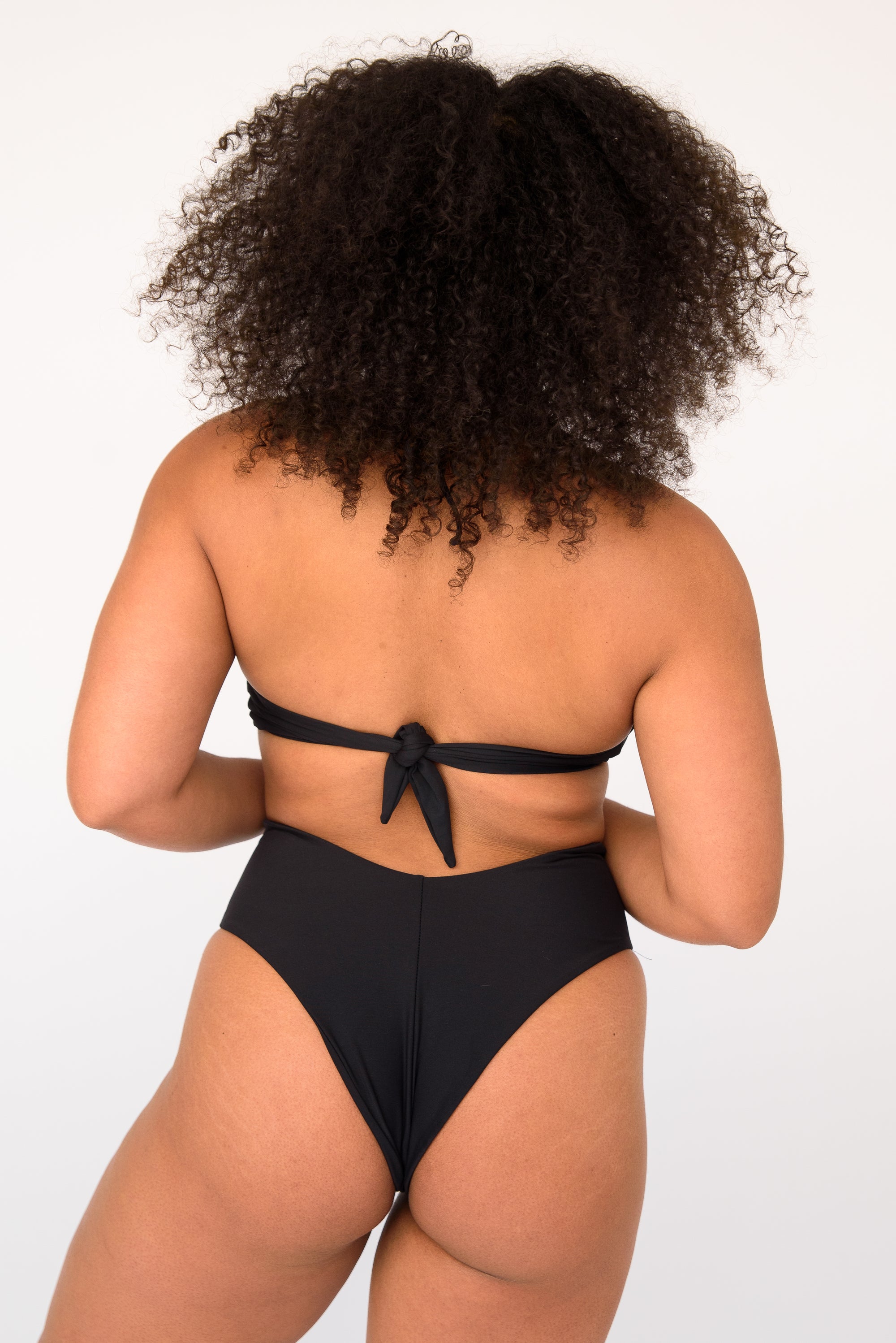  MELYUM Womens High Waisted Swimsuits Bottom Padded Bathing Suits  Bikini Sets Top Two Piece Swimwear Black : Clothing, Shoes & Jewelry